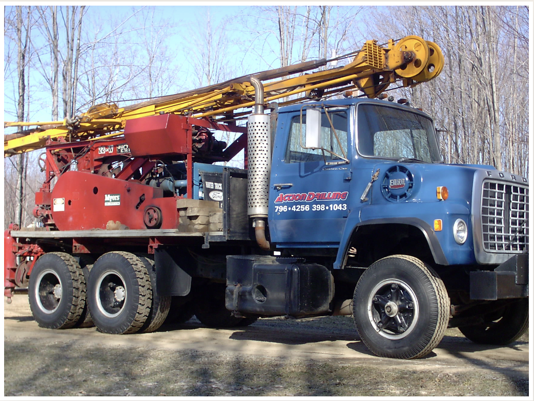 Action Drilling crew and equipment